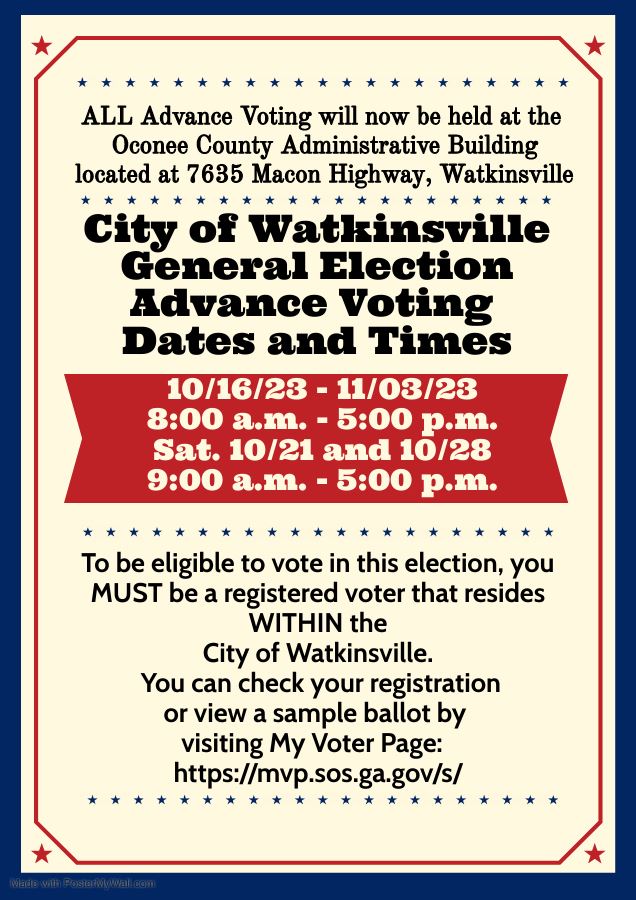 Advance Voting - Newsflash 11/7/23