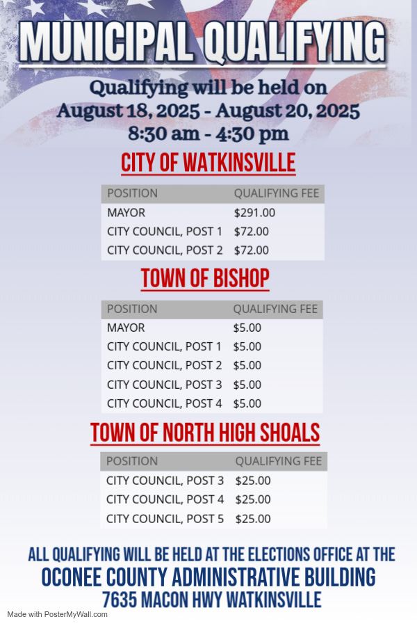 Municipal Candidate Qualifying Flier