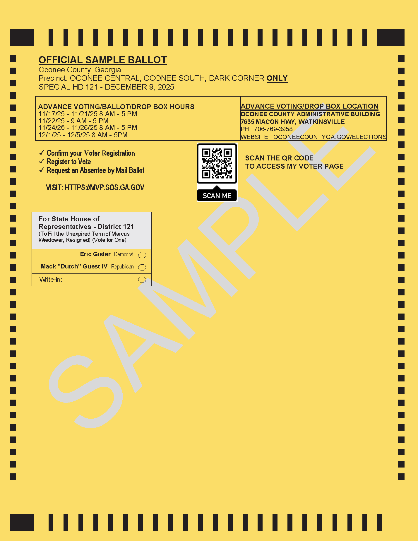 Sample Ballot