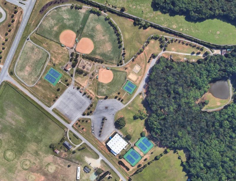 Aerial view of Herman C Michael Park