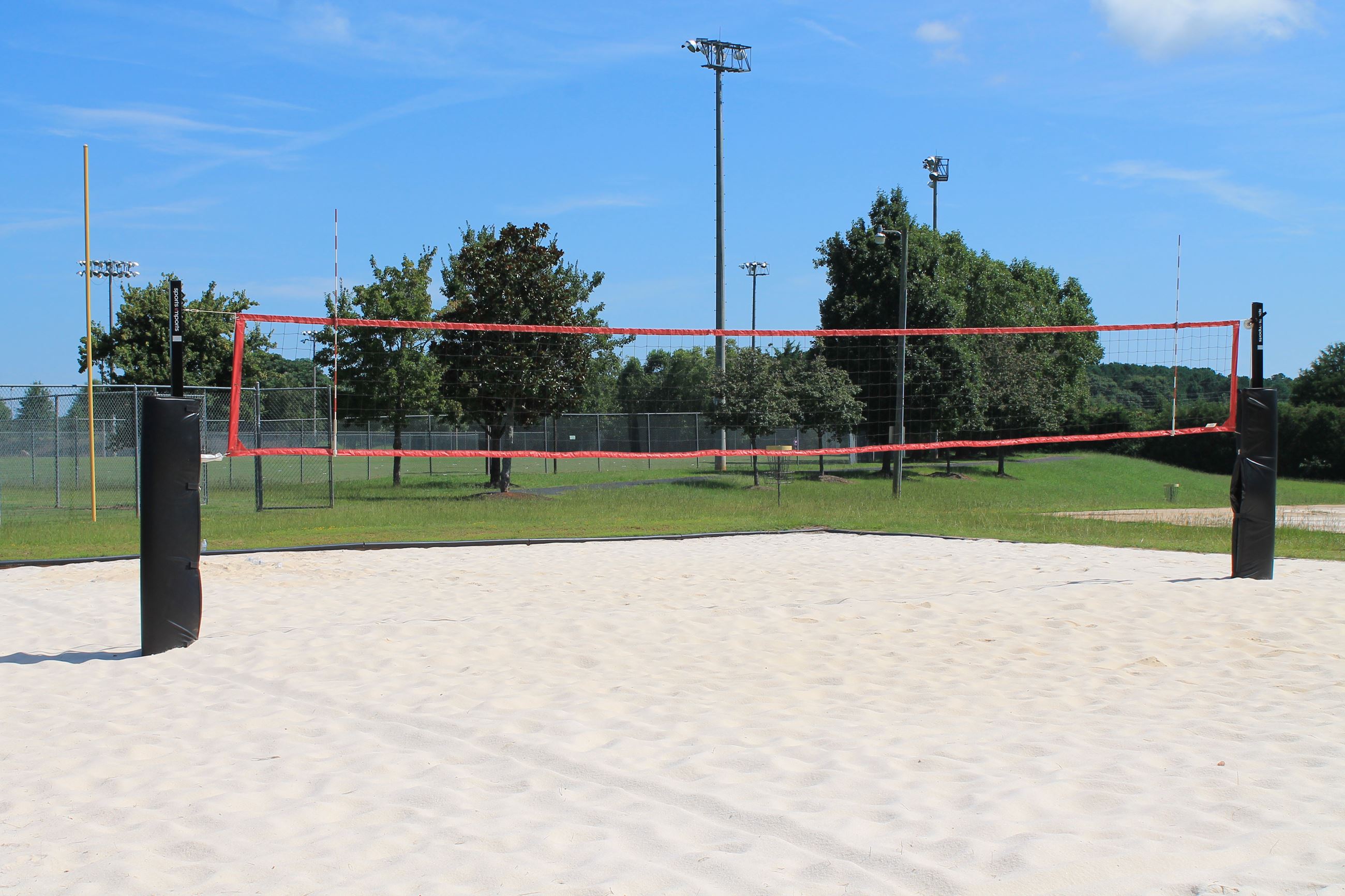 sand volleyball court located at Herman C Michael Park