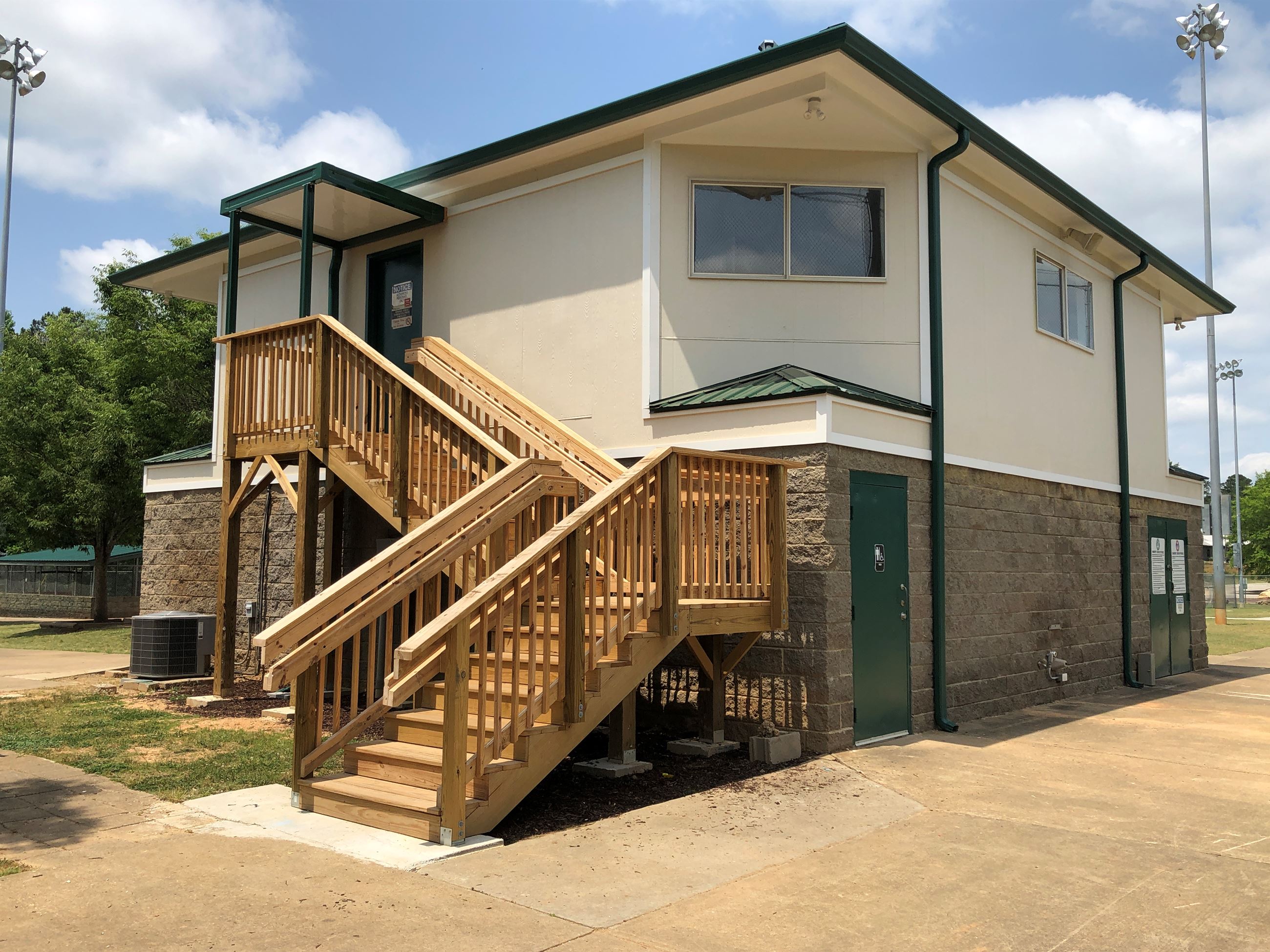 restroom and concession building at Bogart Sports Complex